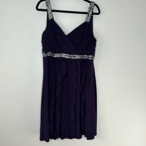 Purple dress dress barn deals